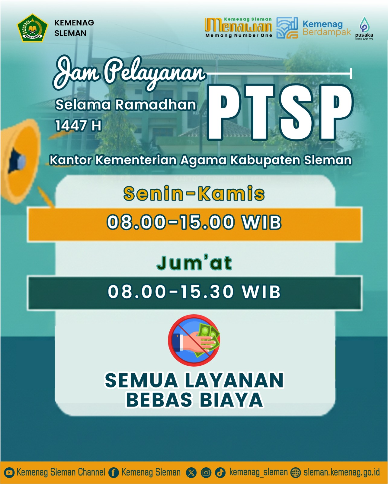 Poster Jam Pelayanan Ramadhan