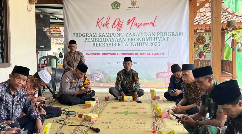 Kemenag Sleman Jadi Bagian dari Gerakan Nasional Kampung Zakat dan Pemberdayaan Ekonomi Umat