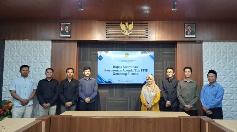 Rakor Penyusunan Agenda Tim PPID, Kemenag Sleman Perkuat Keterbukaan Informasi Publik