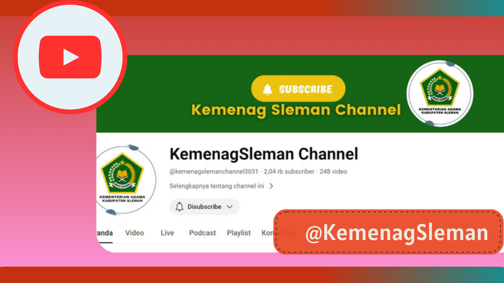 Youtube Kemenag Sleman